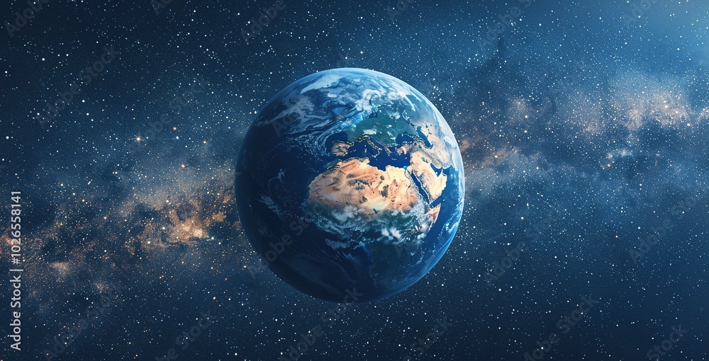 Naklejka premium earth in space