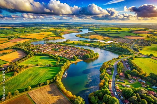 Stunning Aerial View of the UK from Space Showcasing Landscapes, Cities, and Natural Wonders in Vibrant Colors and