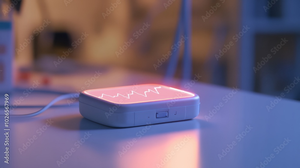 Smart Home Device with Heartbeat Pattern Light 