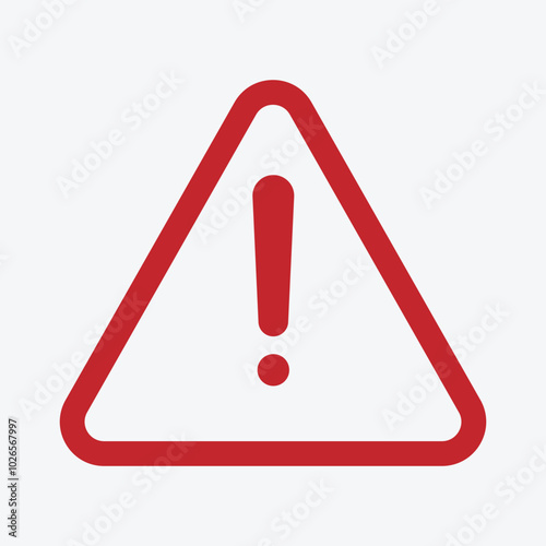 Universal Warning Triangle icon. Sign for General Hazards and Dangers. Alert for Safety Precautions. Warning Sign.