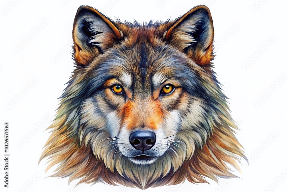 Stunning Head of a Wolf Drawing in Detailed Sketch Style for Wildlife Art and Nature Lovers, Perfect for Stunning Head of a Wolf Drawing in Detailed Sketch Style for Wildlife Art and Nature Lovers, Perfect for