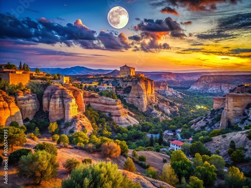 Stunning Media Luna SLP Landscape at Dusk Perfect for Travel and Nature Photography Enthusiasts photo