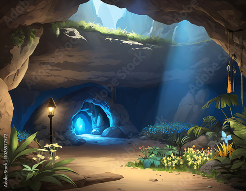 the cave