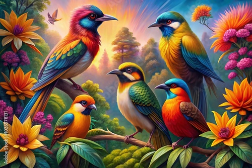 Stunning Painter of Birds: Captivating Avian Artworks that Showcase Nature's Beauty and Colorful Feathers in Every