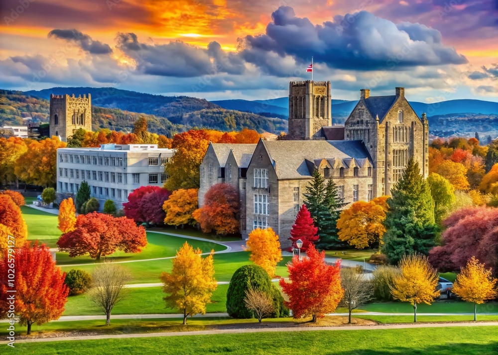 Obraz premium Stunning Pictures of Virginia Tech Campus, Architecture, Nature, and Student Life in Beautiful Blacksburg, Virginia