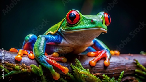 Unique Frog Hands Close-Up in Nature, Showcasing Vibrant Colors and Textures of Amphibian Limbs in Natural Habitat