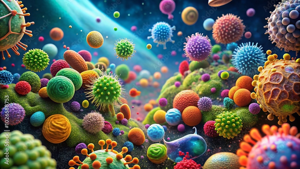 Vibrant Bacteria GIF Animation Showcasing Microbial Life and Cellular Activity for Educational and Scientific Use Vibrant Bacteria GIF Animation Showcasing Microbial Life and Cellular Activity for Educational and Scientific Use