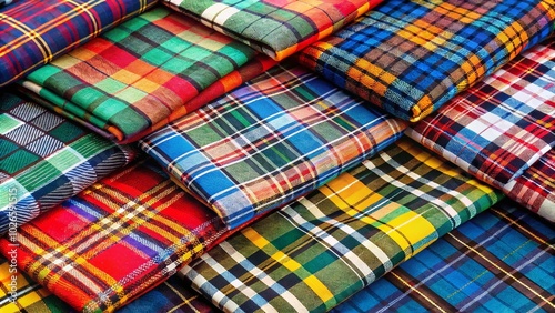 Vibrant Plaid Textile Patterns for Fashion, Home Decor, and Craft Projects - Versatile Fabric Designs for All Your