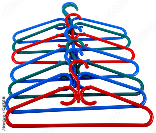 Colorful and Durable Clothes Hangers Photo, Stackable Plastic Hangers Picture