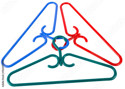 Colorful and Durable Clothes Hangers Picture, Stackable Plastic Hangers Product Photo 