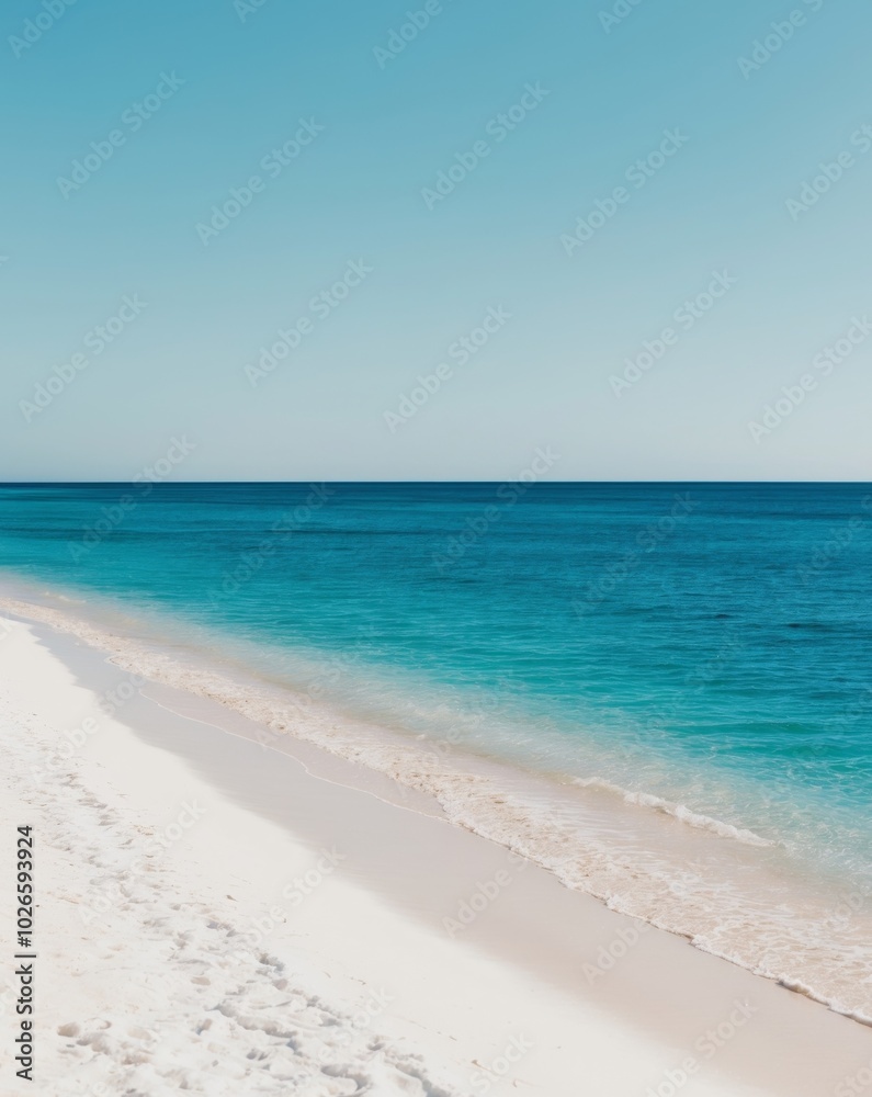 Blue Ocean Water Beach Sand Summer Seascape Background. Blue Ocean Water Beach Sand Summer Seascape Background.