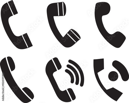 Phone call icon telephone icon bundle pack