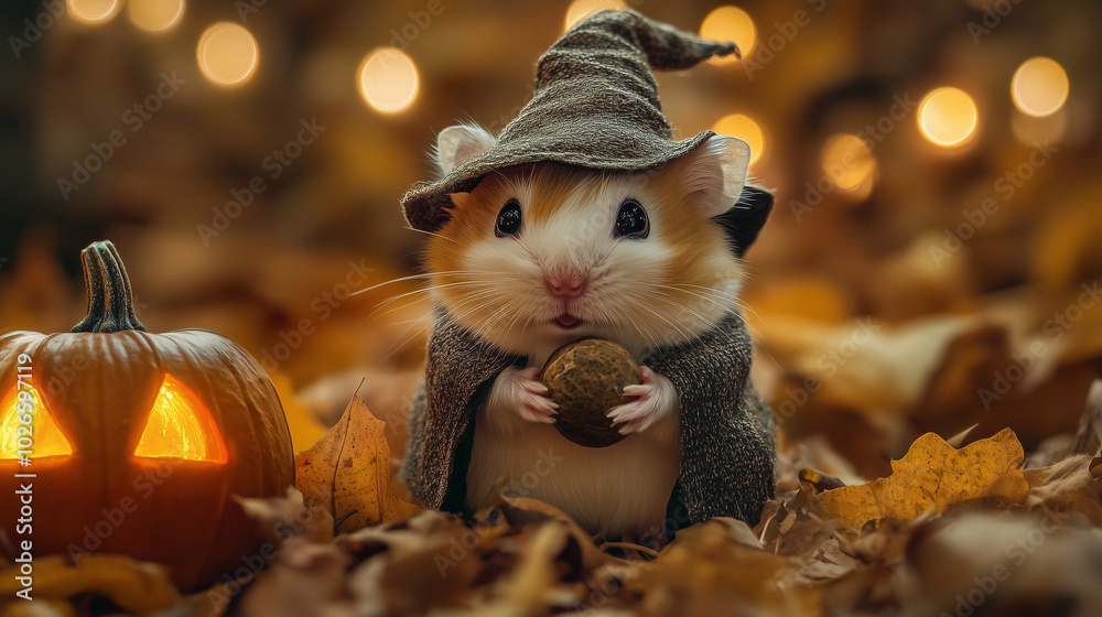 Autumn Enchantment: Little Wizard of the Leaves Autumn Enchantment: Little Wizard of the Leaves