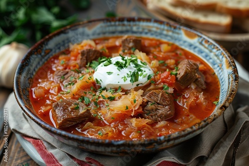 cabbage soup with meat