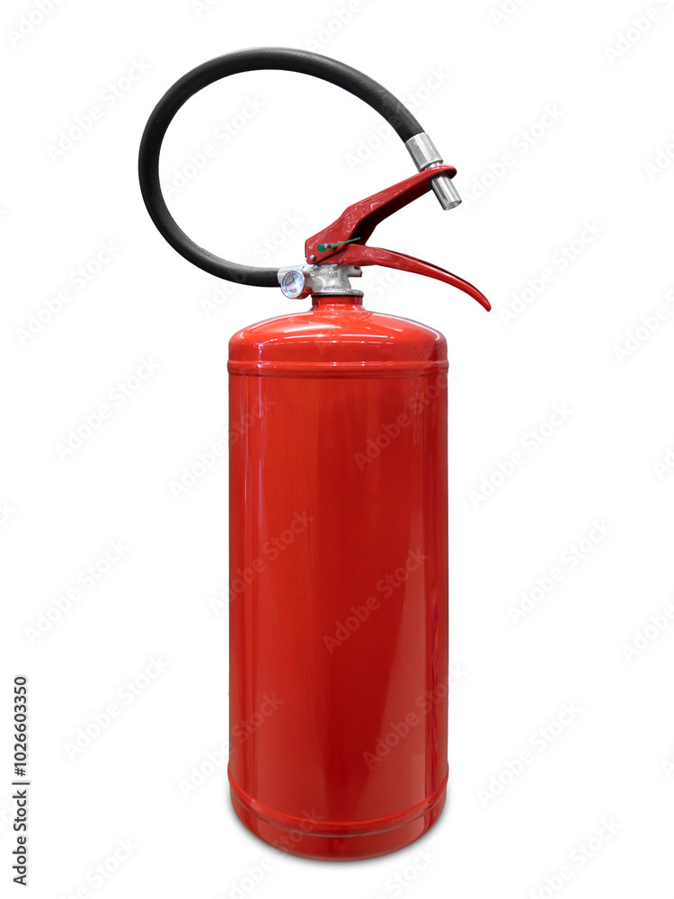 Red fire extinguisher cut out Red fire extinguisher cut out