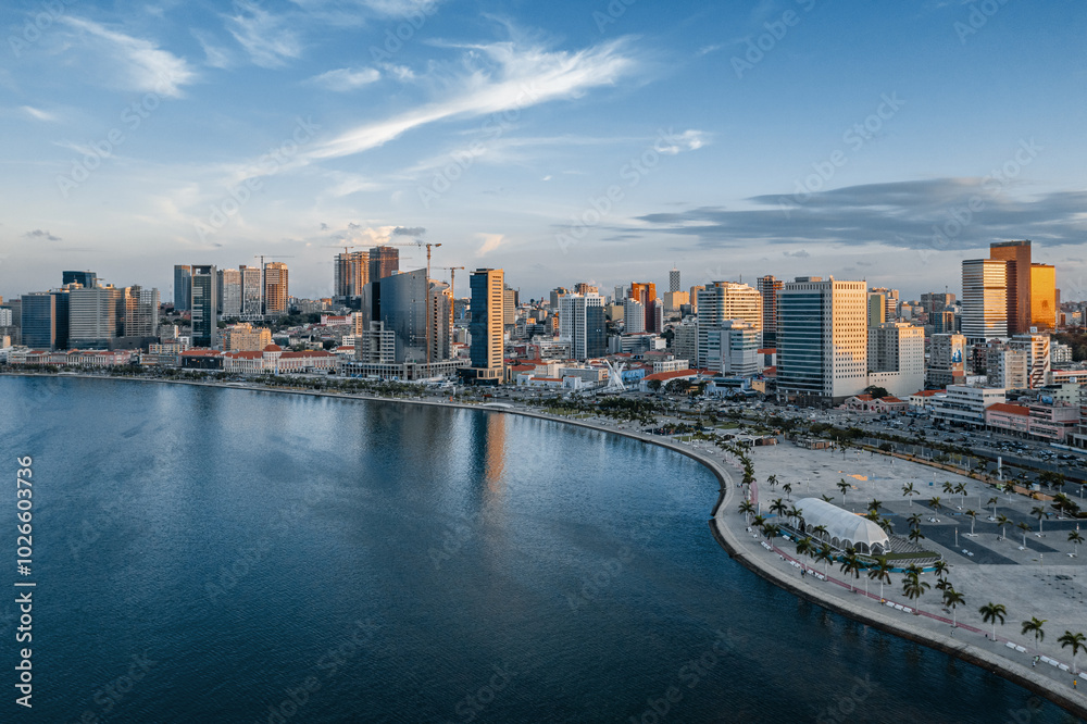 Skyline of Luanda, Angola at Sunset Skyline of Luanda, Angola at Sunset