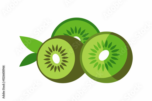 A Kiwi creative vector design on a white background