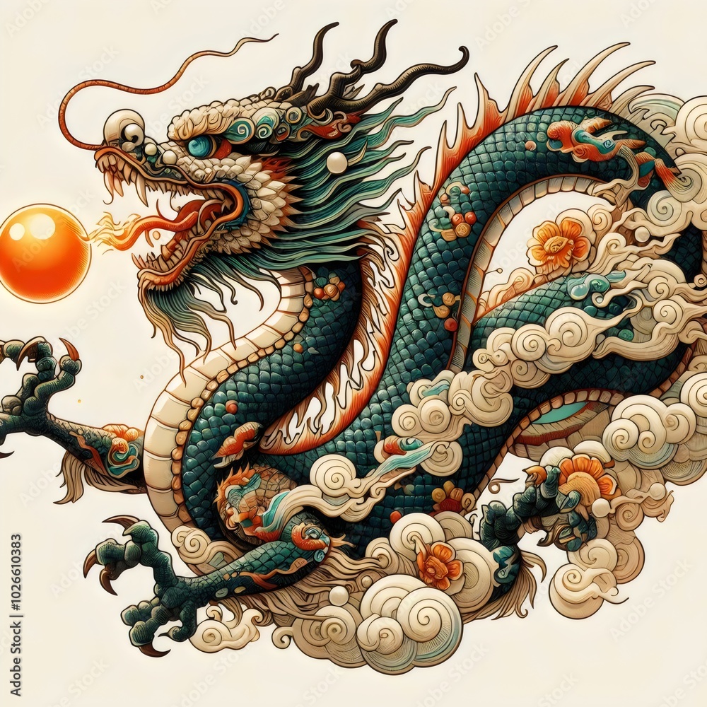 Fototapeta premium chinese dragon design