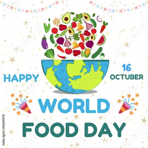 Celebration 16 October World Food Day Animation Video