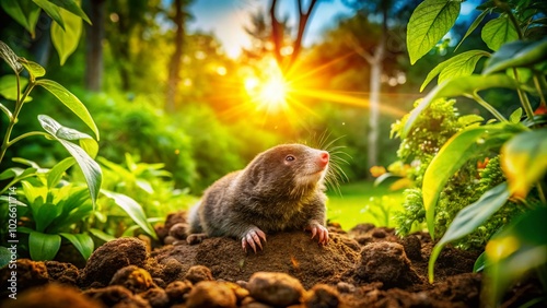 Diese heimlichen Tiere spielen eine wichtige Rolle im Ökosystem und schaffen dynamische Landschaften durch ihre unterirdischen Tunnel. photo