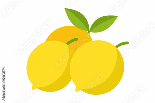 A Lemon creative vector design on a white background