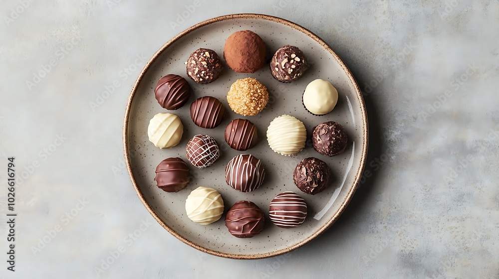 Obraz premium gourmet chocolate truffles