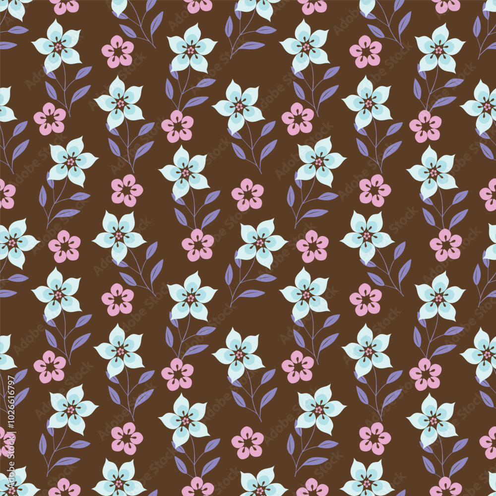 Obraz premium Abstract elegance pattern with floral background.