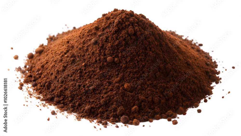 Coffee powder on transparent or white background. Coffee powder on transparent or white background.