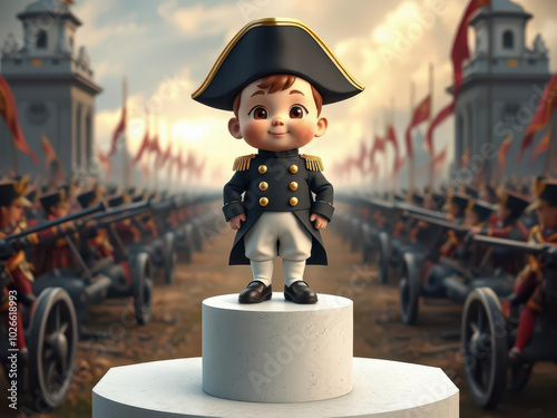 Little Napoleon in a Hat and Uniform
