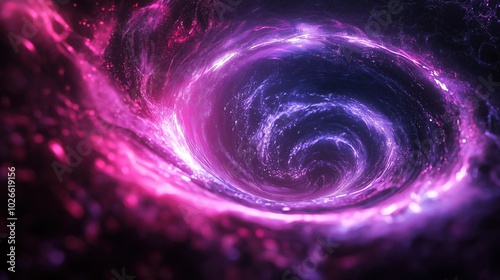 Purple spiral in the darkness