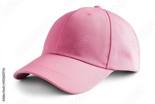 Stylish pink baseball cap for casual wear.