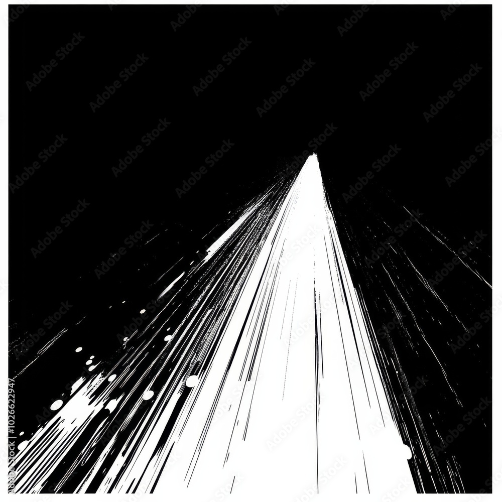 Obraz premium Black and white speed lines vector design, perfect for creating a sense of motion and dynamic energy.