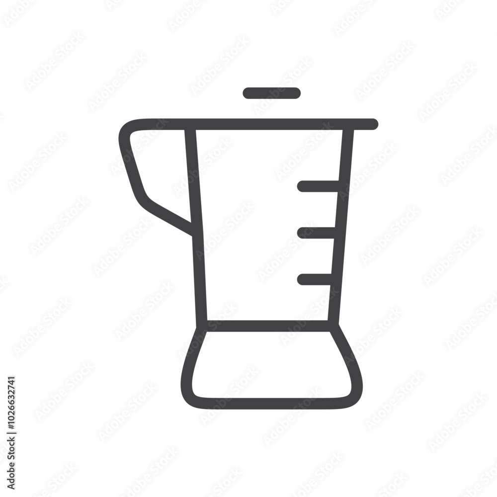 Blender icon Thin outline art symbol