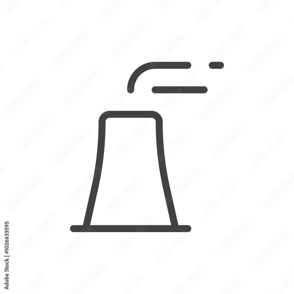chimney Thin outline art symbol chimney Thin outline art symbol