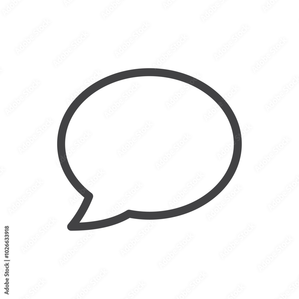 comment icon Thin outline art symbol comment icon Thin outline art symbol