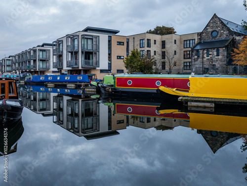 Union Canal (National Cycle Route 75), Edinburgh, Scotland, UK photo