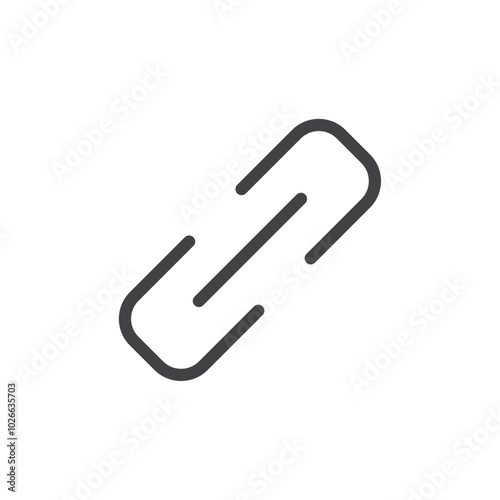Link icon Thin outline art symbol