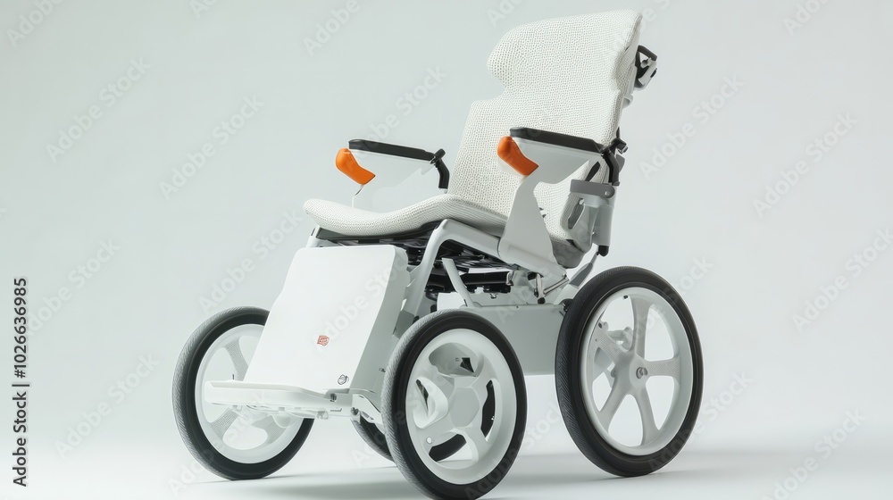 Fototapeta premium Modern orthopedic wheelchair with ergonomic design,