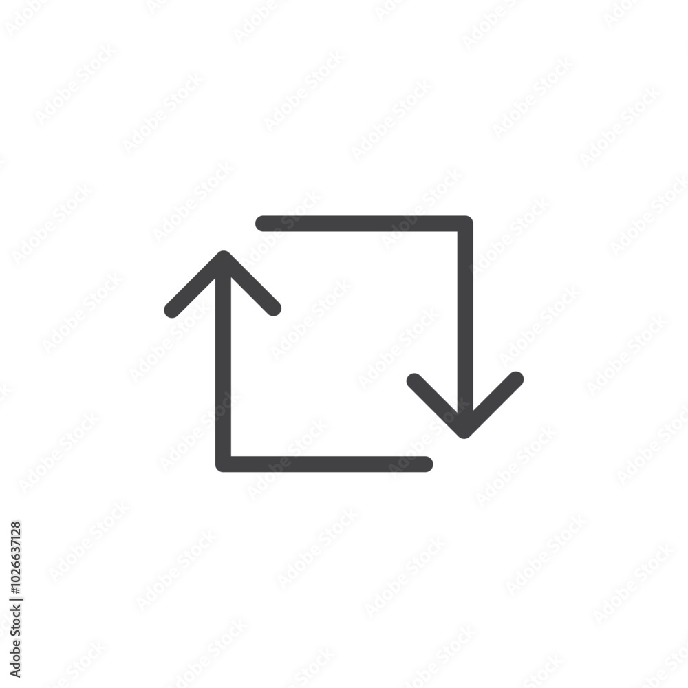 Share icon Thin outline art symbol Share icon Thin outline art symbol