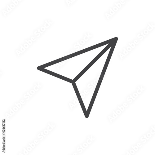Share icon Thin outline art symbol