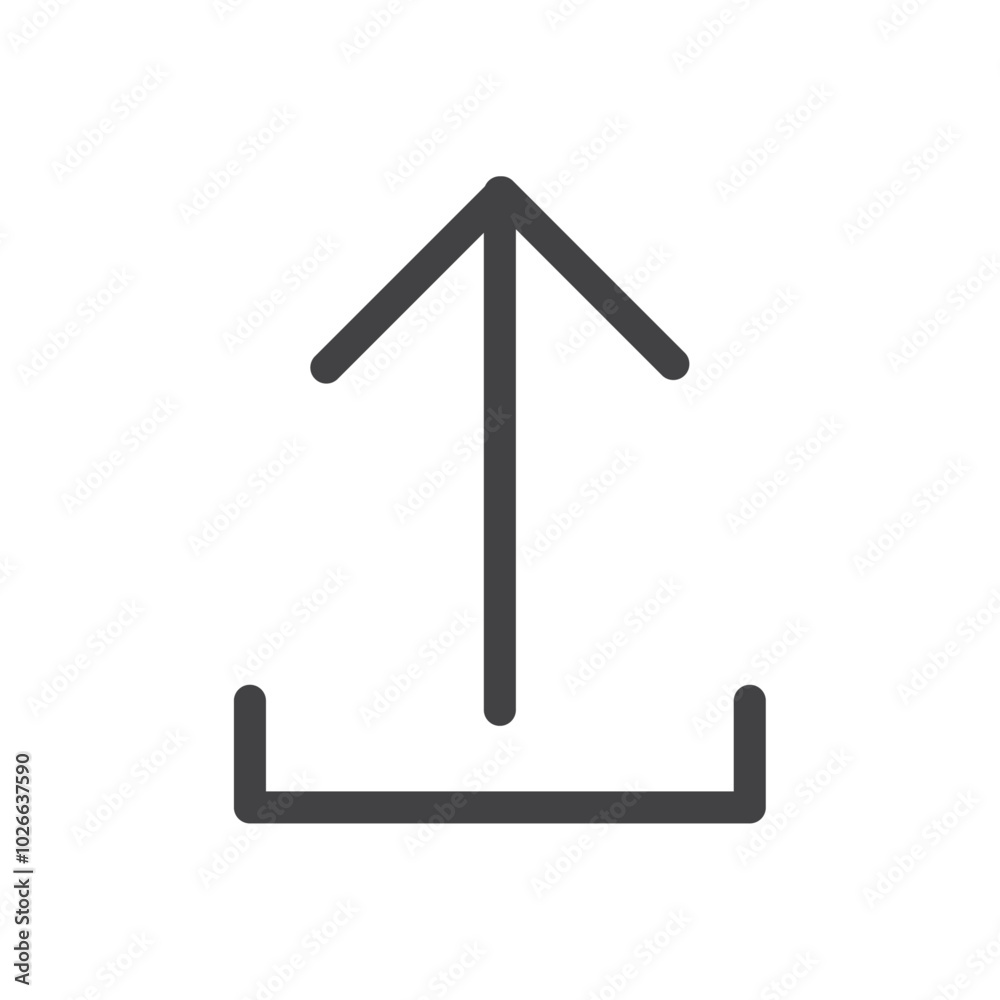 upload icon Thin outline art symbol upload icon Thin outline art symbol