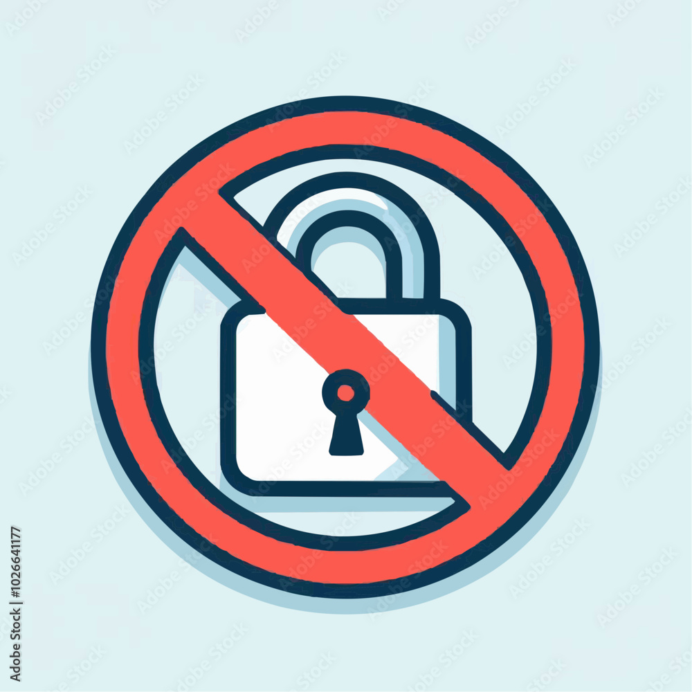 Block icon, unavailable icon Block icon, unavailable icon
