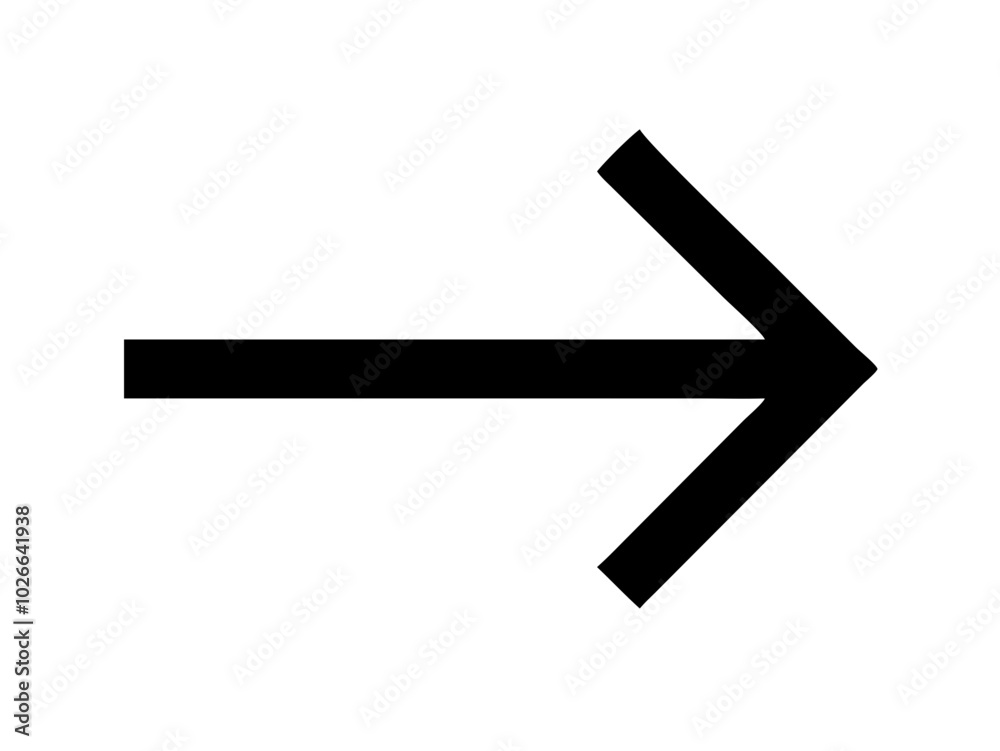 a simple black arrow pointing to the right on a white background a simple black arrow pointing to the right on a white background