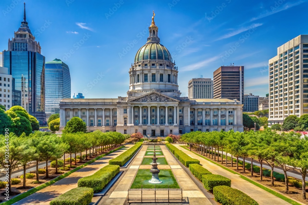 Obraz premium Federal Building in San Francisco - Architectural Marvel and City Landmark