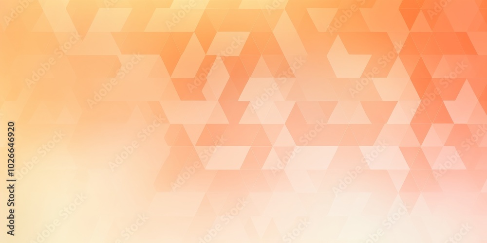 Fototapeta premium orange gradient background with geometric patterns featuring triangles