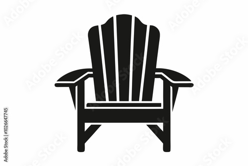 Adirondack chair, Chair silhouette, Beach Summer Adirondack chair