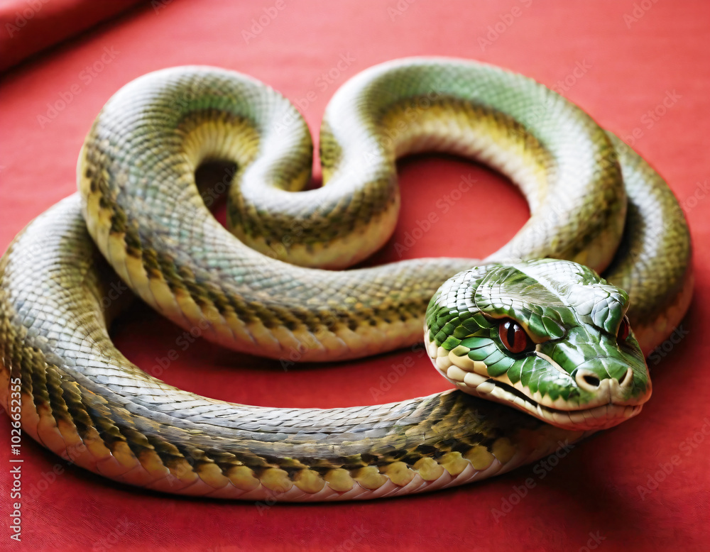 The year of the snake. Snake as a symbol of the new Chinese year. The year of the snake. Snake as a symbol of the new Chinese year.