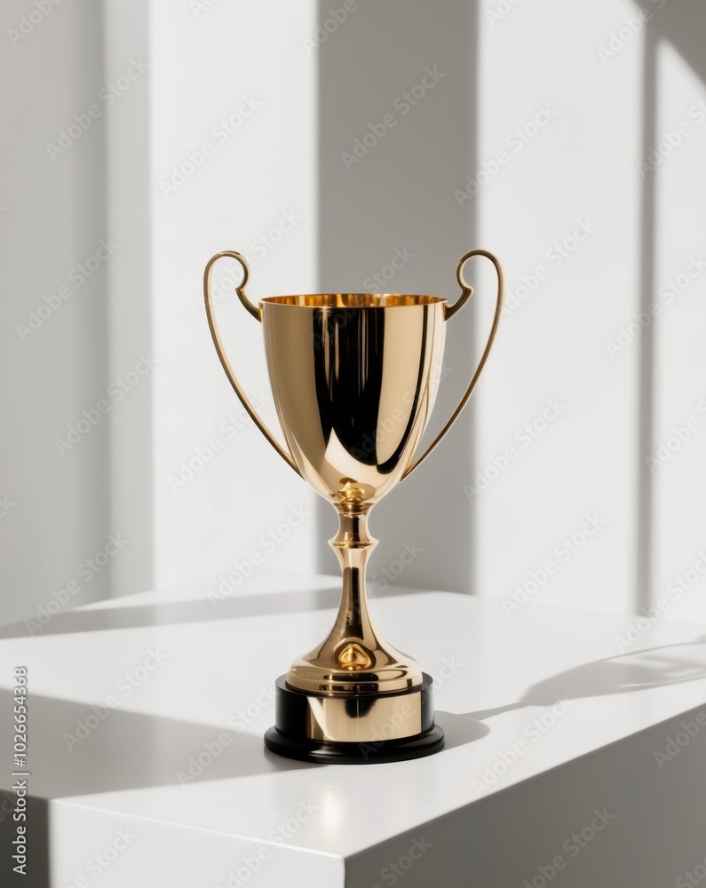 Golden Trophy Award Winner Success Achievement. Golden Trophy Award Winner Success Achievement.