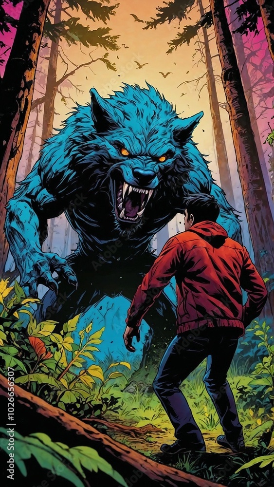 monster in the woods monster in the woods
