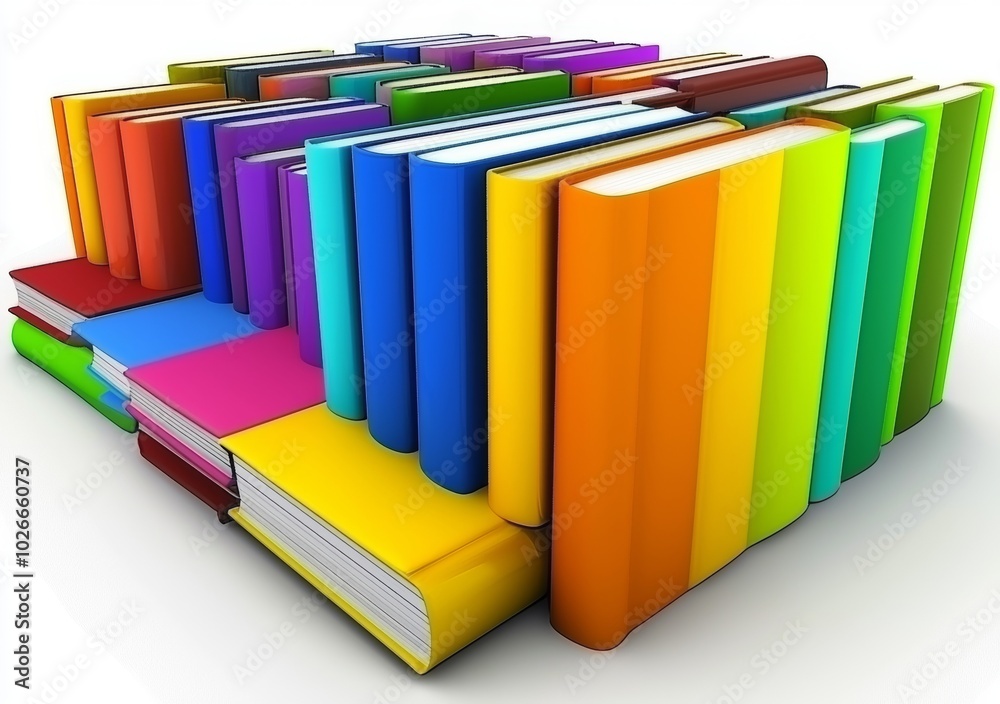 The stack of colorful books is isolated on a white background. Different books are being collected. Hardback books for reading. Back to school and education learning concept. The stack of colorful books is isolated on a white background. Different books are being collected. Hardback books for reading. Back to school and education learning concept.
